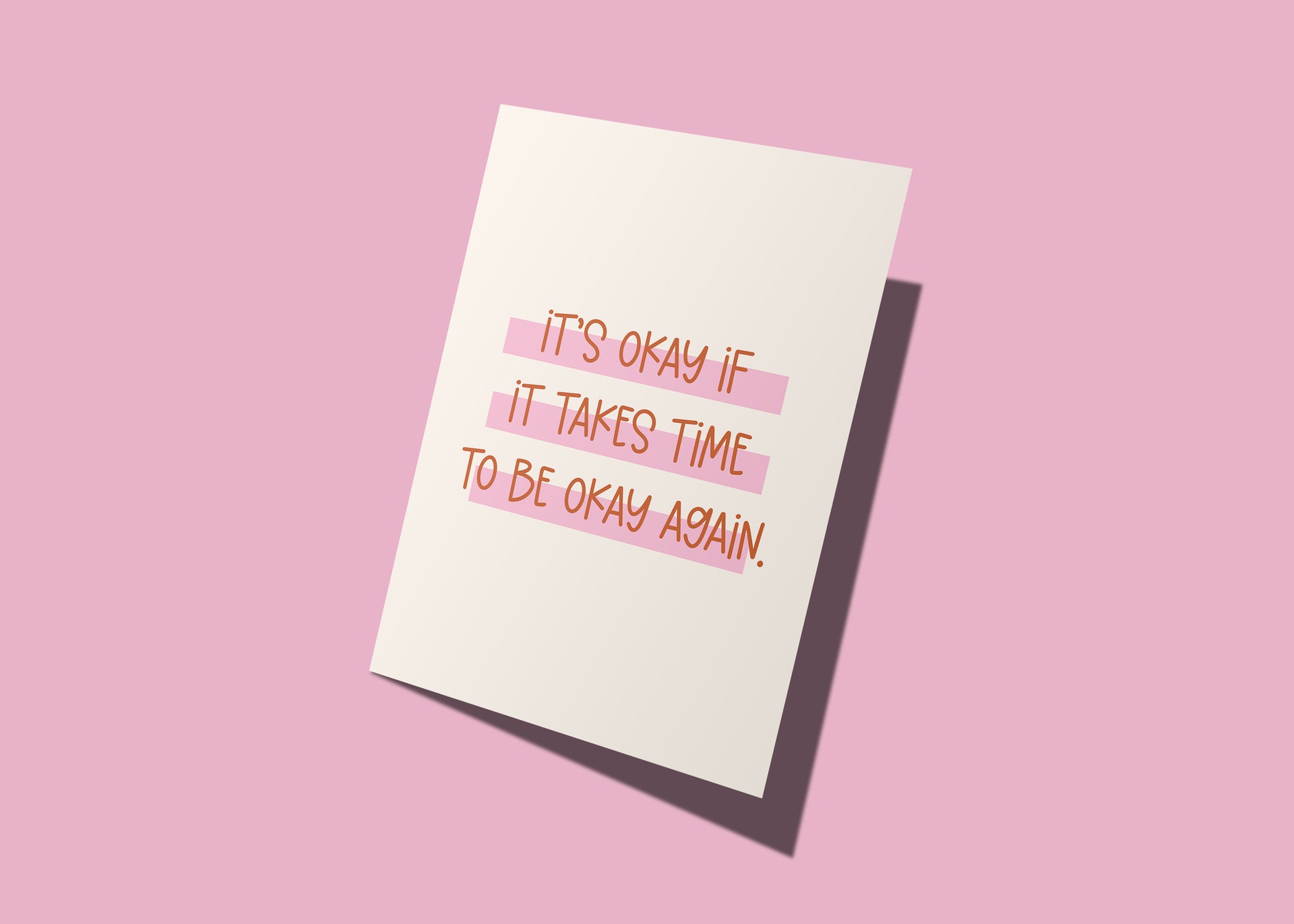 It’s ok fish | Greeting Card